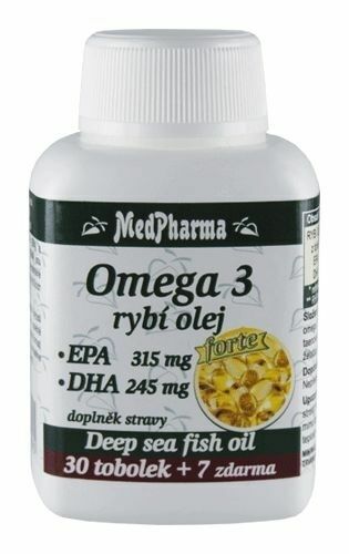 Medpharma Omega 3 rybí olej Forte 37 tobolek porovnat ceny