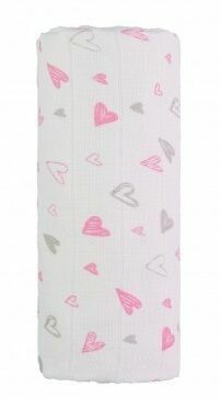 T-tomi  Velká bavlněná TETRA osuška, pink hearts / růžová srdíčka porovnat ceny
