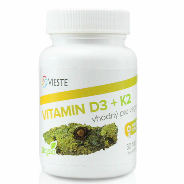 VIESTE  Vitamin D3 + K2 30 tobolek porovnat ceny