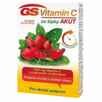GS Vitamin C 1000 + šípky Akut 10 tablet porovnat ceny