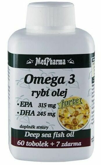 MedPharma Omega 3 rybí olej Forte 67 tobolek porovnat ceny