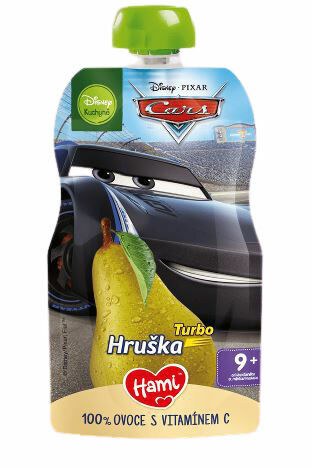 Hami Disney Cars ovocná kapsička hruška 110g porovnat ceny