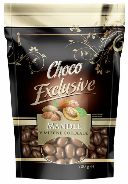 Poex  Mandle v mléčné čokoládě DOYPACK 700g porovnat ceny