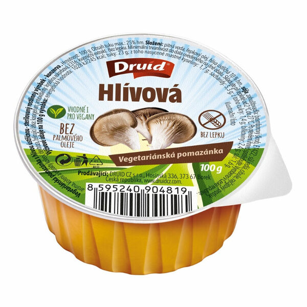 DRUID Vegetariánská pomazánka S hlívou ústřičnou 100 g porovnat ceny