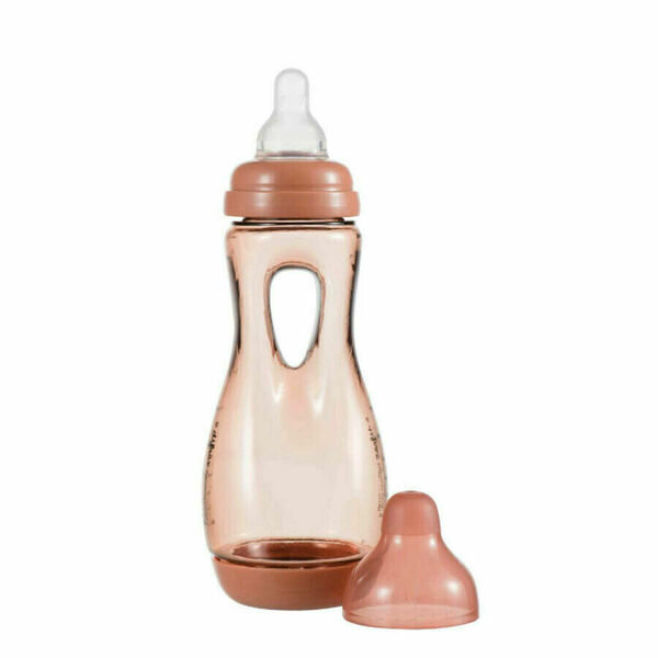 Difrax Lehce uchopitelná dětská lahvička, antikolik, cihlová, 240ml porovnat ceny