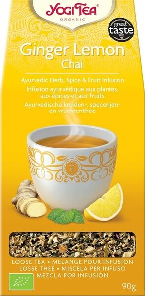Yogi Tea Bio Zázvor Citrón Chai sypaný 90g porovnat ceny