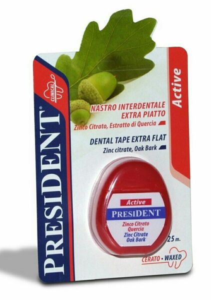 President Dentální nit Active extra plochá 25 m porovnat ceny