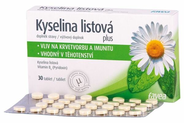 Favea Kyselina listová plus 30 tablet - Akce 1+1 porovnat ceny