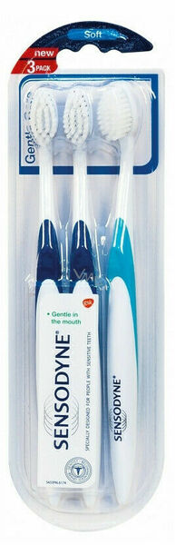 Sensodyne Gentle Care Triopack Zubní kartáček Soft 3ks porovnat ceny