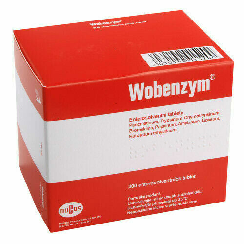 WOBENZYM enterosolventní tableta 200 II porovnat ceny