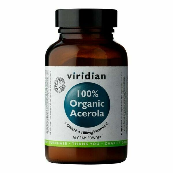 Viridian  Acerola 50g Organic porovnat ceny
