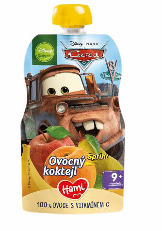 Hami Disney Cars ovocná kapsička ovocný koktejl 110g porovnat ceny