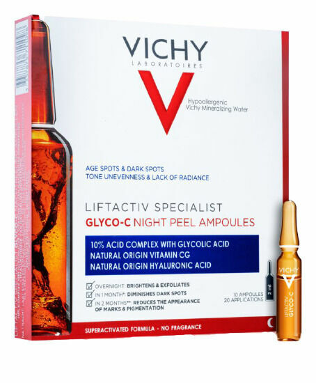 Vichy Liftactiv Specialist Glyco-C Ampule proti pigmentovým skvrnám (Night Peel Ampoules) 10x2ml porovnat ceny