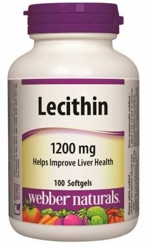 Webber Naturals  Lecithin 1200mg 100 tobolek porovnat ceny