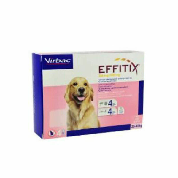 VIRBAC Effitix Spot-on pro psy L (20-40 kg) 4 pipety porovnat ceny