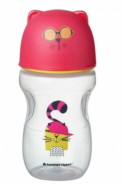 Tommee Tippee Hrnek s pítkem Soft Pink 12m+ 300ml porovnat ceny