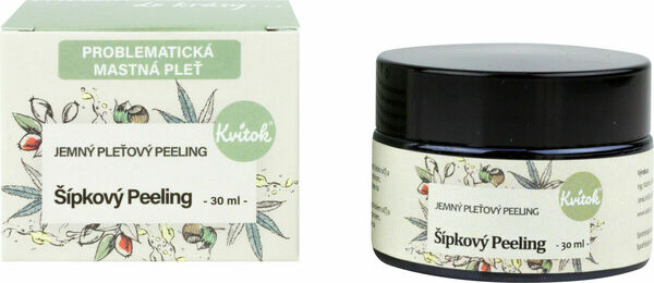 Kvitok Šípkový peeling pro mastnou a problematickou pleť 30ml porovnat ceny