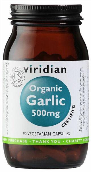 Viridian Garlic 500mg 90 kapslí Organic porovnat ceny