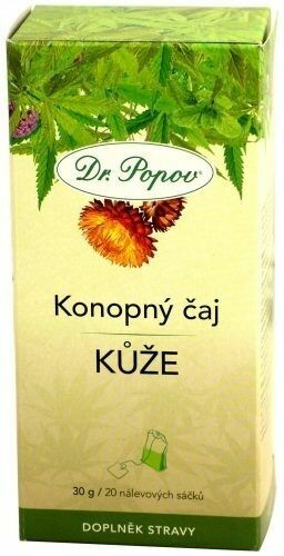 Dr.Popov Čaj konopný Kůže 20x1.5g porovnat ceny