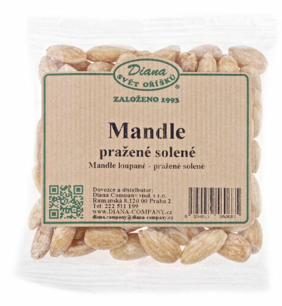 Diana Company Mandle pražené solené 100g porovnat ceny