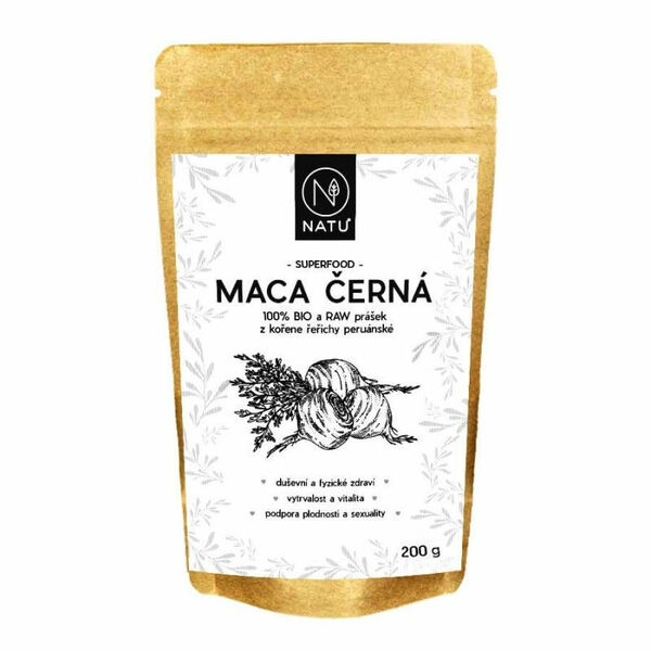 NATU Maca černá BIO prášek 200 g porovnat ceny