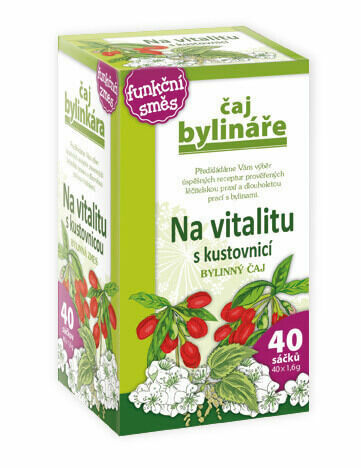 Apotheke Čaj Bylináře na vitalitu s kustovnicí 40 sáčků porovnat ceny