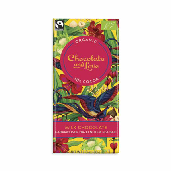 Chocolate and Love Caramelized Hazelnuts 50%, BIO čokoláda 80g porovnat ceny