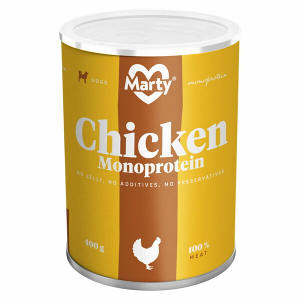 MARTY Konzerva pro psy Monoprotein kuřecí 400 g porovnat ceny