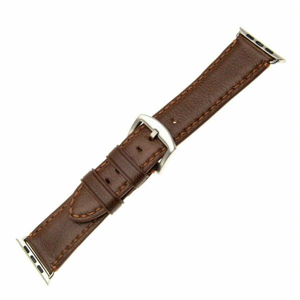 FIXED Kožený řemínek Berkeley pro Apple Watch s stříbrnou sponou hnědý 42/44/45mm porovnat ceny