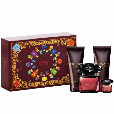 Versace Crystal Noir Set Eau de Toilette 90ml + Bath&Shower Gel 100ml + Body Lotion 100ml + mini Eau de Toilette 5ml porovnat ceny