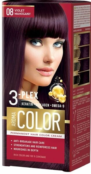 Aroma Color Barva na vlasy - fialový mahagon č.08 porovnat ceny