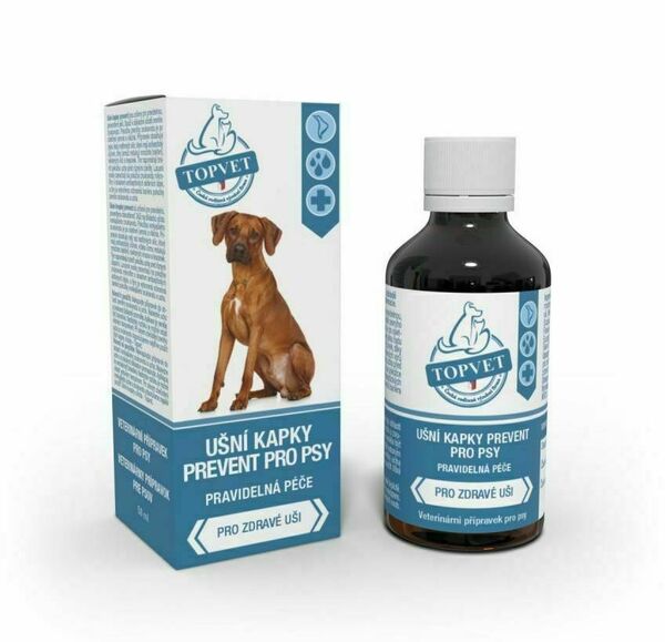Topvet For Pets Ušní kapky Prevent pro psy 50 ml porovnat ceny