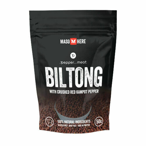 Maso Here Hovězí biltong s kampotským pepřem 50 g porovnat ceny