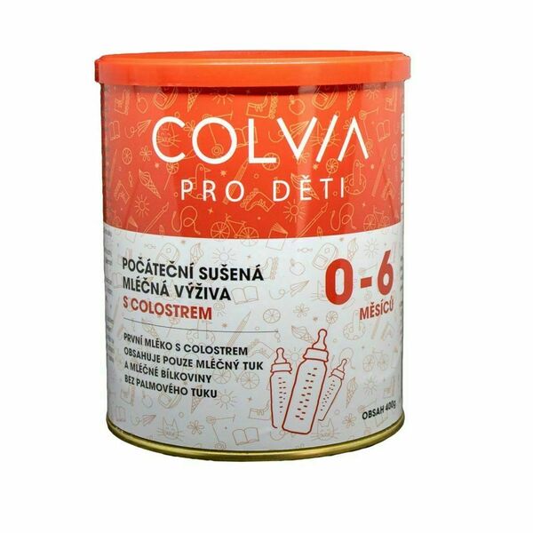COLVIA Počáteční sušená mléčná výživa s colostrem 0-6 měsíců 400 g porovnat ceny
