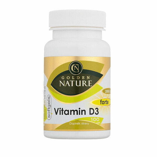 Golden Nature Vitamin D3 2000 I.U. 30 gelových kapslí porovnat ceny