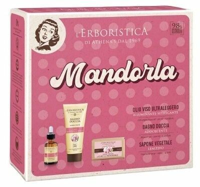 Erboristica Kosmetická sada Vintage - Pleťový olej rozjasňující 30ml + Sprchový gel s mandlovým olejem 100ml + Tuhé mýdl porovnat ceny