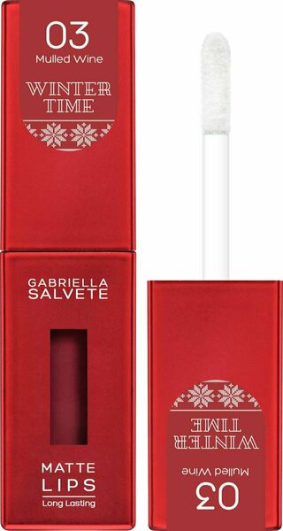 Gabriella Salvete Dlouhotrvající tekutá rtěnka s matným efektem, Winter Time, 03 Mulled Wine, 4.5 ml porovnat ceny