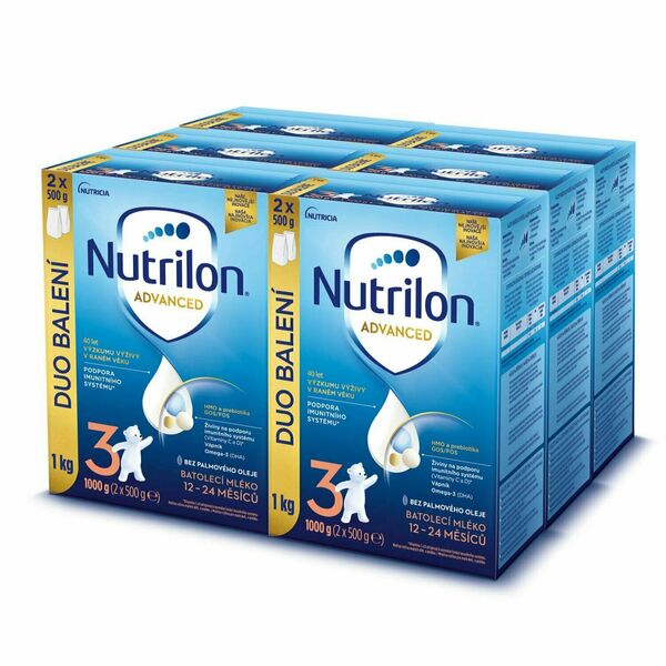 Nutrilon Advanced 3 Batolecí mléko od ukončeného 12. měsíce 6 x 1000 g porovnat ceny