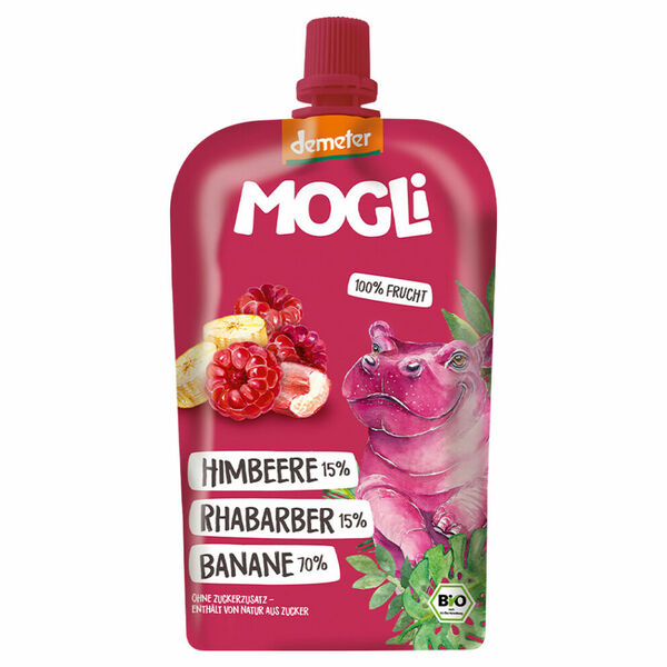 MOGLI Bio kapsička banán malina rebarbora 3r+ 120 g porovnat ceny