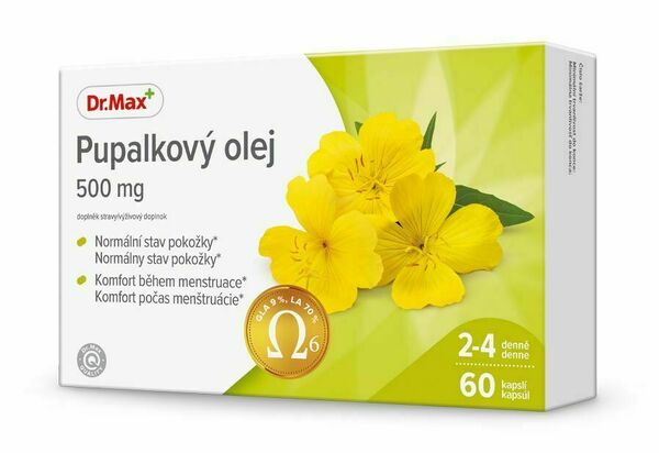 Dr.Max Pupalkový olej 500 mg 60 kapslí porovnání ceny
