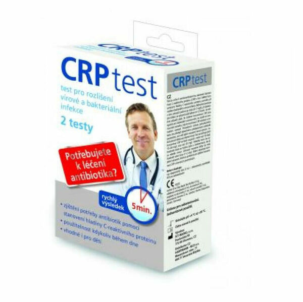 CRP test pro rozlišení virové a bakteriální infekce 2 testy porovnat ceny