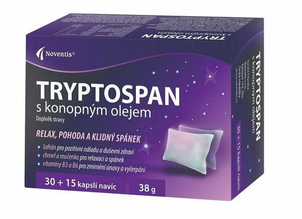 Noventis Tryptospan s konopným olejem 45 kapslí porovnat ceny
