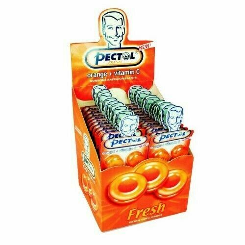 Pectol pomerančový drops s vit.C box 24 blistrů porovnat ceny