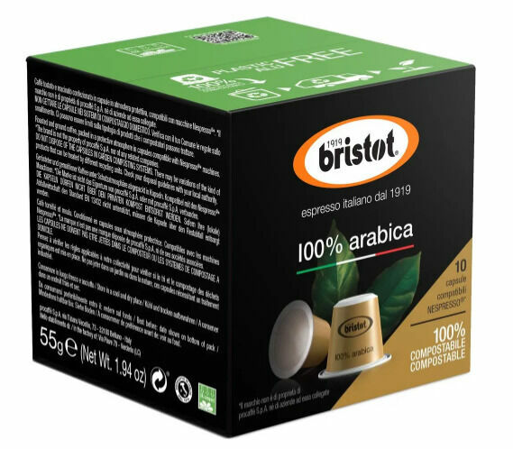 Bristot Kávové kapsle 100% Arab. 55g porovnat ceny