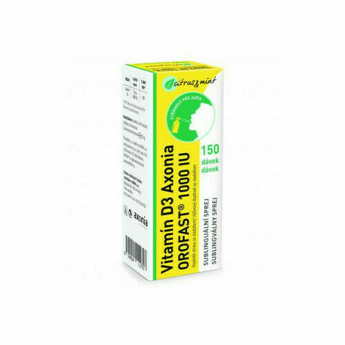 Vitamin D3 AXONIA OROFAST 1000IU sublin.sprej 30ml porovnat ceny