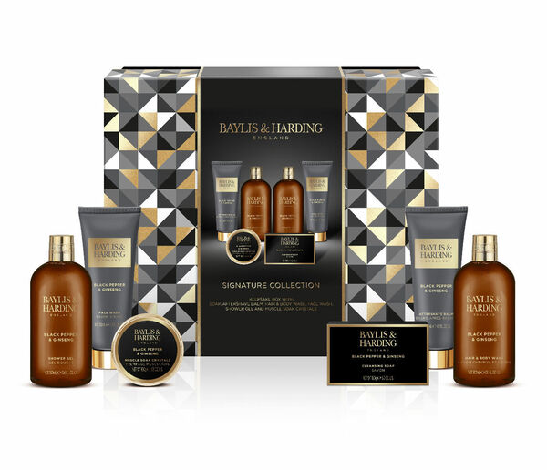 Baylis & Harding Velká pánská sada s péčí o tělo a pleť černý pepř & ženšen 6 ks porovnat ceny
