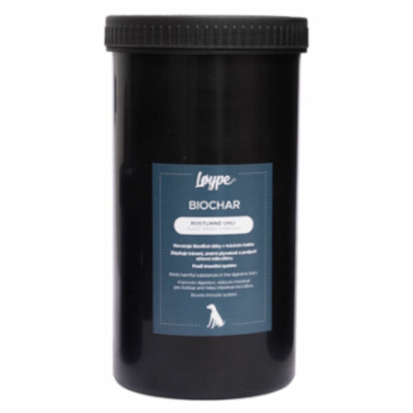 LØYPE Biochar Rostlinné uhlí pro podporu zažívání psů a koček 250 g porovnat ceny