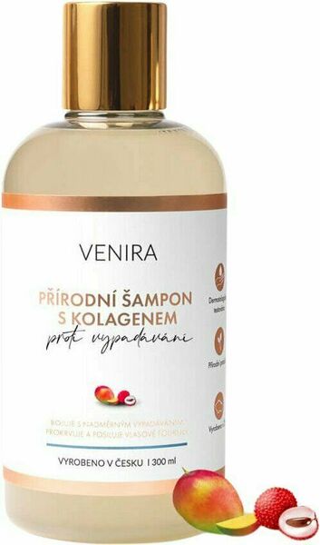 Venira přírodní šampon s kolagenem proti vypadávání vlasů, mango-liči 300 ml porovnat ceny