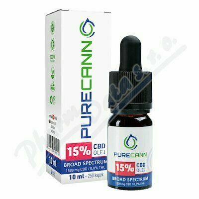 Purecann 15% Cbd Olej Broad Spectrum 1500mg 10ml porovnat ceny