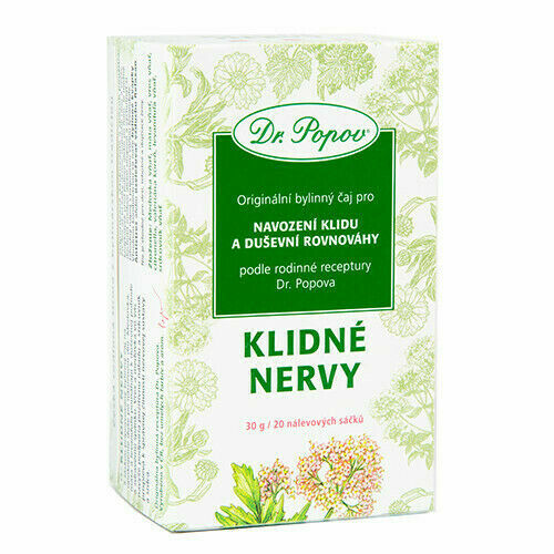 Dr.popov čaj Klidné Nervy 20x1.5g porovnat ceny